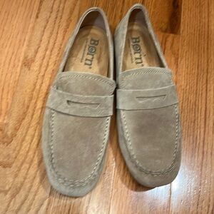 Born Melinda Taupe suede driving moccasin
